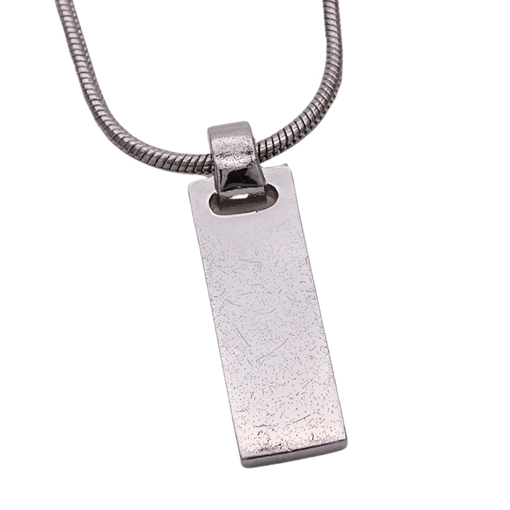 Dior ディオール ネックレス ロゴ プレート メタル シルバー レディース メンズ 【中古】