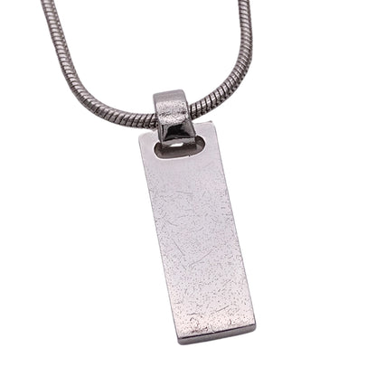 Dior ディオール ネックレス ロゴ プレート メタル シルバー レディース メンズ 【中古】
