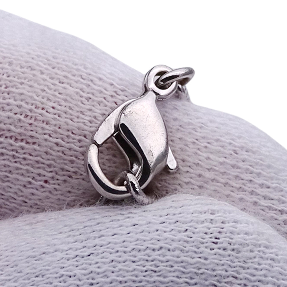 Dior ディオール ネックレス ロゴ プレート メタル シルバー レディース メンズ 【中古】