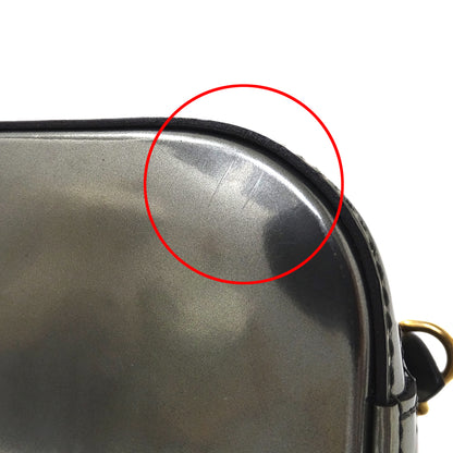 LOUIS VUITTON ルイ・ヴィトン アルマ MINI ショルダーバッグ ヴェルニ シルバー M52748 ヴェルニ レディース 【中古】