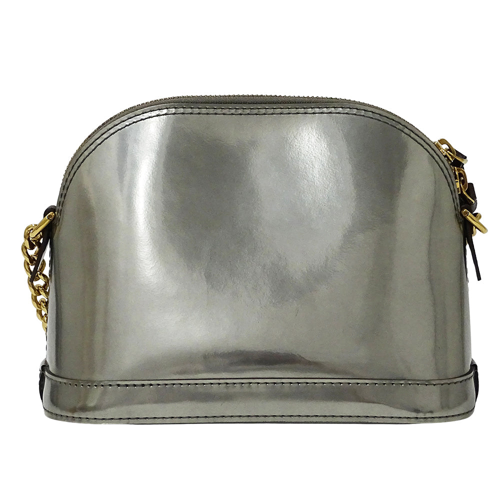 LOUIS VUITTON ルイ・ヴィトン アルマ MINI ショルダーバッグ ヴェルニ シルバー M52748 ヴェルニ レディース 【中古】