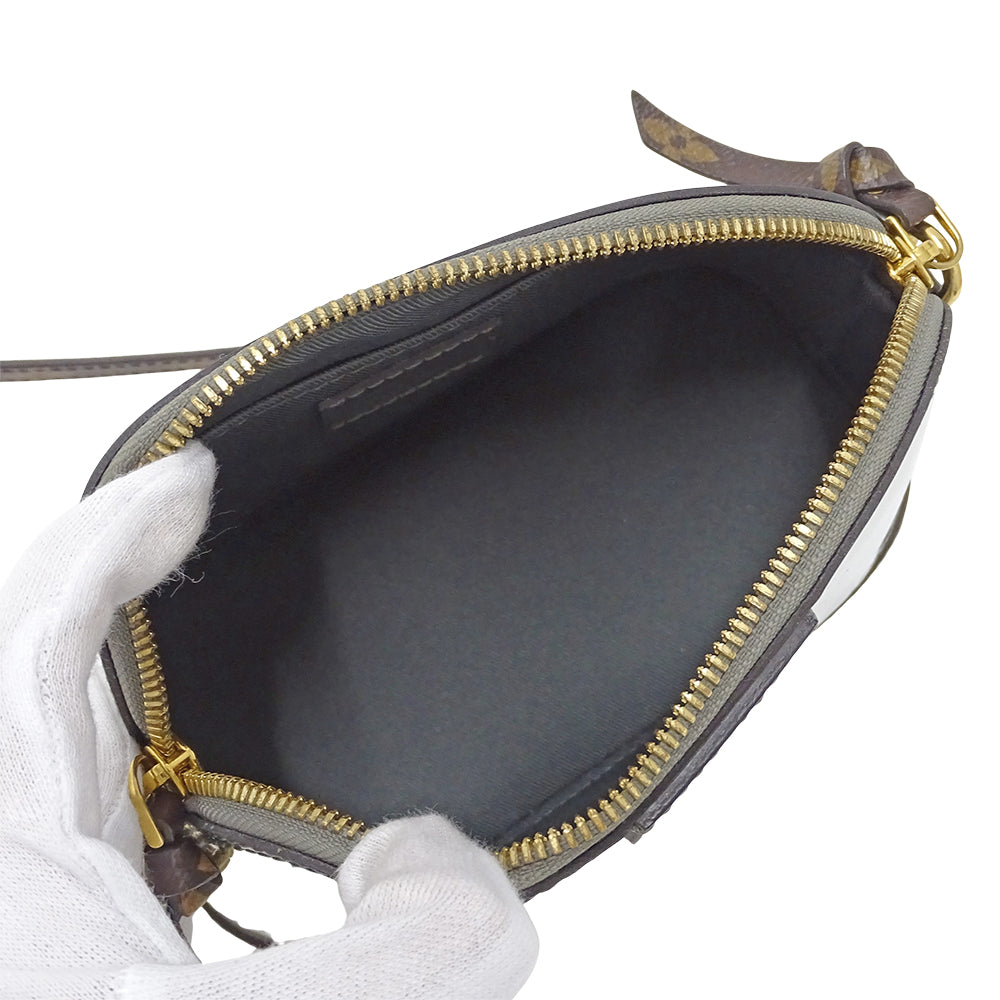 LOUIS VUITTON ルイ・ヴィトン アルマ MINI ショルダーバッグ ヴェルニ シルバー M52748 ヴェルニ レディース 【中古】