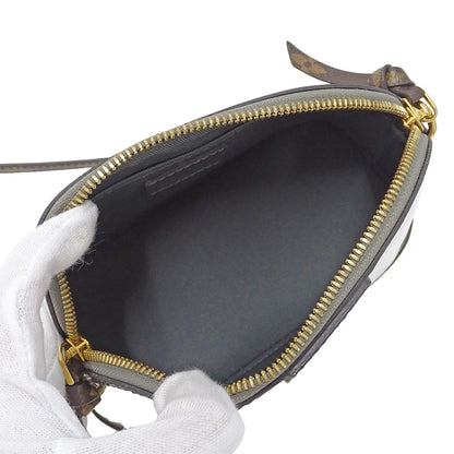LOUIS VUITTON ルイ・ヴィトン アルマ MINI ショルダーバッグ ヴェルニ シルバー M52748 ヴェルニ レディース 【中古】