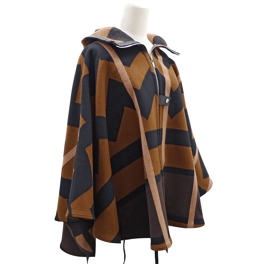 LOUIS VUITTON ルイ・ヴィトン その他アウター ブラウン ウール レディース 【中古】