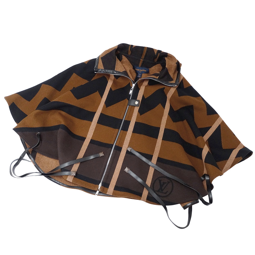 LOUIS VUITTON ルイ・ヴィトン その他アウター ブラウン ウール レディース 【中古】