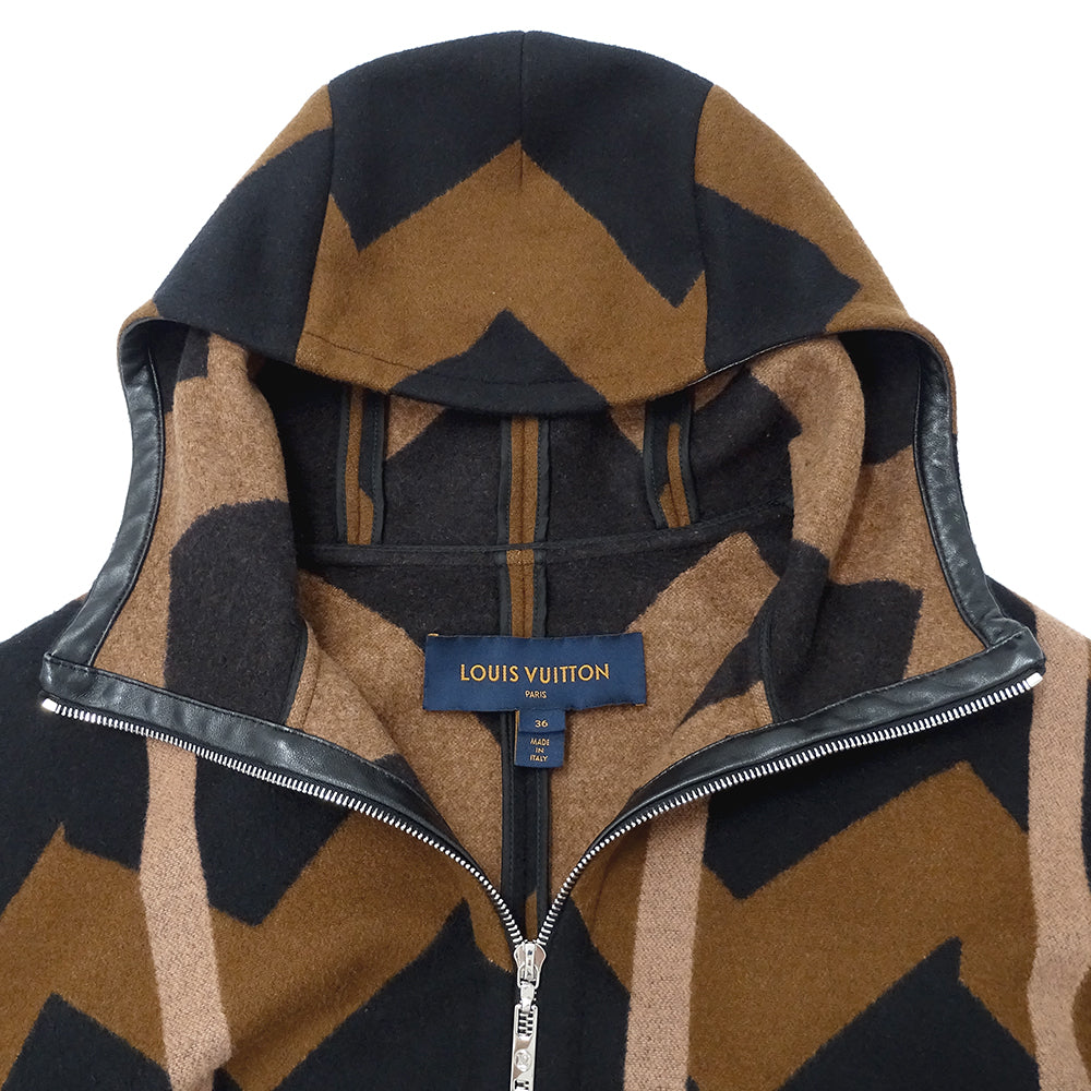 LOUIS VUITTON ルイ・ヴィトン その他アウター ブラウン ウール レディース 【中古】