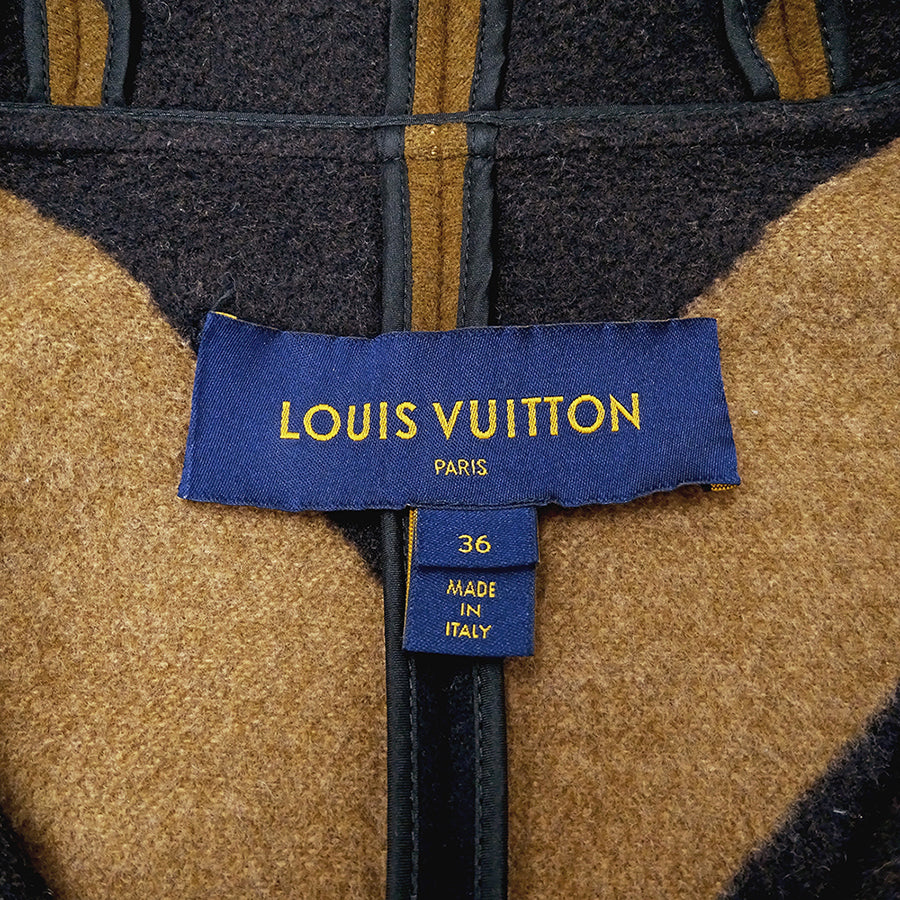 LOUIS VUITTON ルイ・ヴィトン その他アウター ブラウン ウール レディース 【中古】