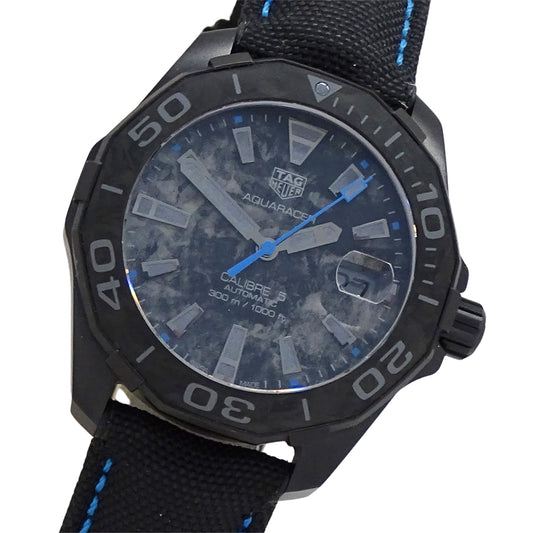 TAG Heuer タグホイヤー アクアレーサー WBD218C FC6447 メンズ 腕時計 世界750本限定 自動巻き AT PVDチタン カーボンPVD ナイロン ブラック【中古】