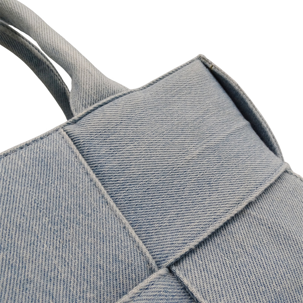 BOTTEGAVENETA ボッテガ・ヴェネタ ミニアルコ 2wayバッグ ブルー デニム レディース 【中古】
