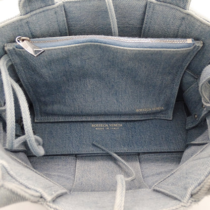 BOTTEGAVENETA ボッテガ・ヴェネタ ミニアルコ 2wayバッグ ブルー デニム レディース 【中古】