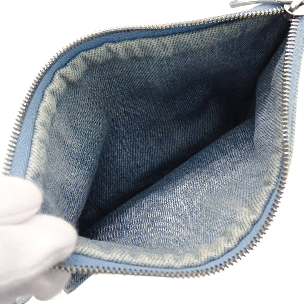 BOTTEGAVENETA ボッテガ・ヴェネタ ミニアルコ 2wayバッグ ブルー デニム レディース 【中古】