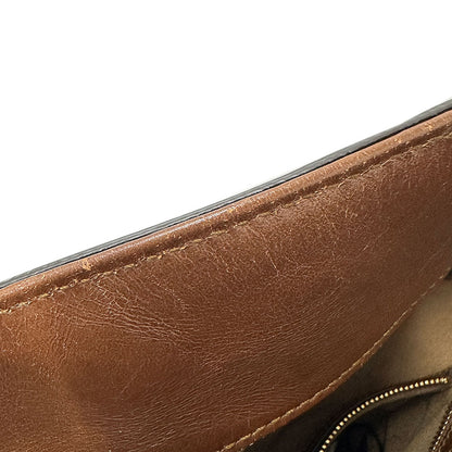 GUCCI グッチ 2wayバッグ グレー ブラウン 429147 GGスプリームキャンバス レディース メンズ 【中古】