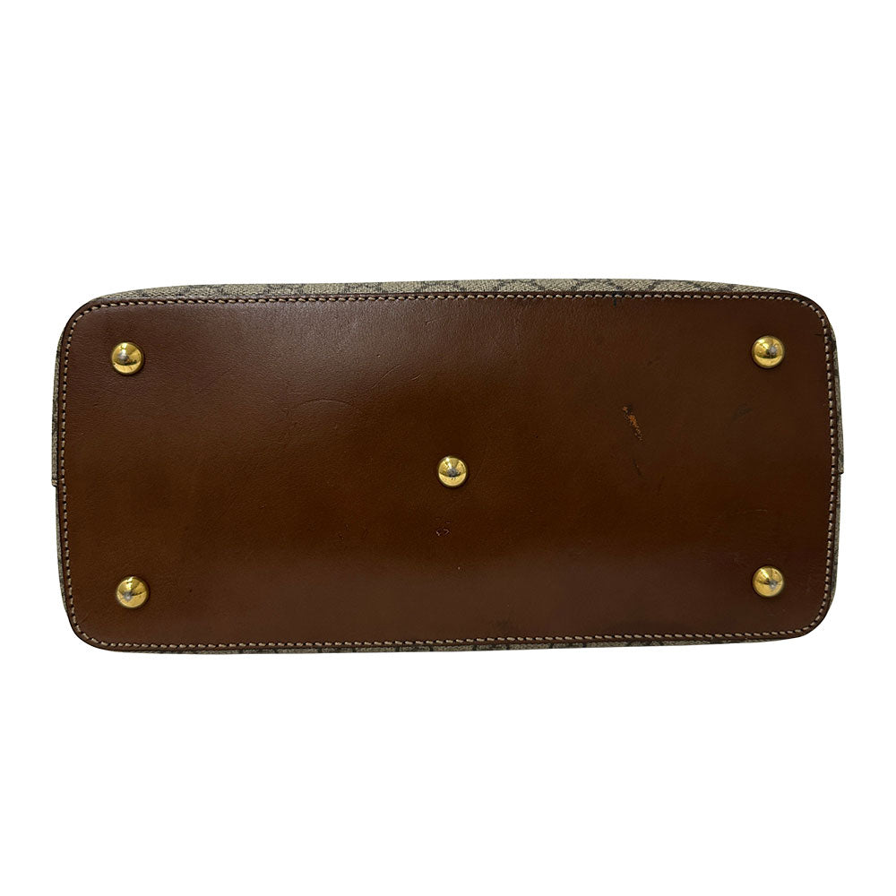 GUCCI グッチ 2wayバッグ グレー ブラウン 429147 GGスプリームキャンバス レディース メンズ 【中古】