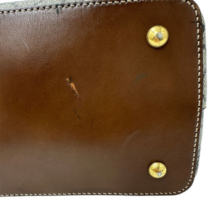 GUCCI グッチ 2wayバッグ グレー ブラウン 429147 GGスプリームキャンバス レディース メンズ 【中古】