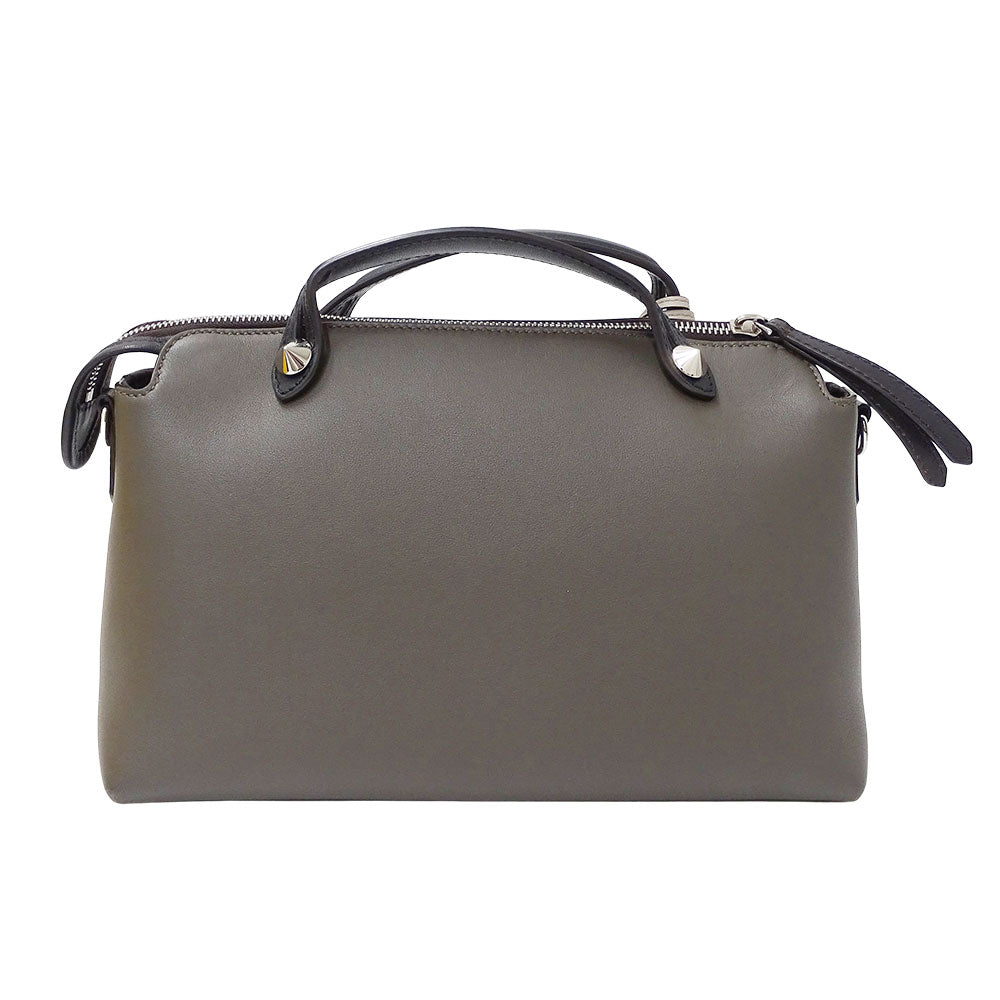 FENDI フェンディ バイザウェイ ミディアム 2wayバッグ グレー 8BL146 レザー レディース 【中古】