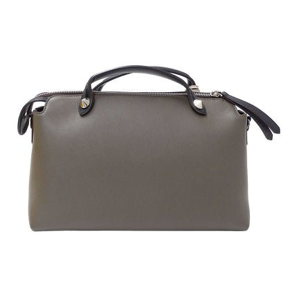 FENDI フェンディ バイザウェイ ミディアム 2wayバッグ グレー 8BL146 レザー レディース 【中古】
