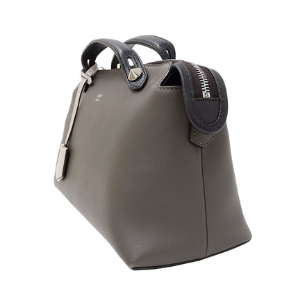 FENDI フェンディ バイザウェイ ミディアム 2wayバッグ グレー 8BL146 レザー レディース 【中古】