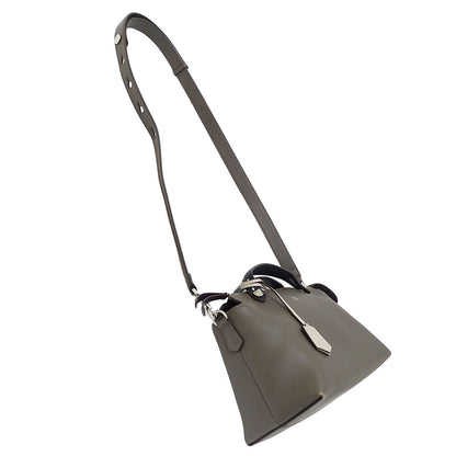FENDI フェンディ バイザウェイ ミディアム 2wayバッグ グレー 8BL146 レザー レディース 【中古】