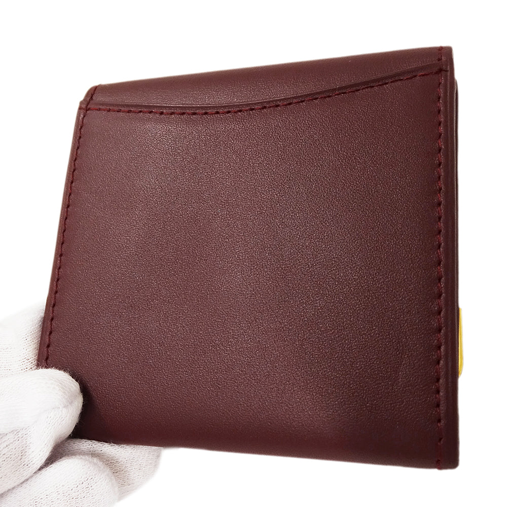 Cartier カルティエ コインケース マスト ボルドー レザー レディース 【中古】