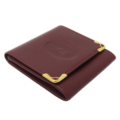 Cartier カルティエ コインケース マスト ボルドー レザー レディース 【中古】