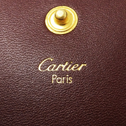 Cartier カルティエ コインケース マスト ボルドー レザー レディース 【中古】