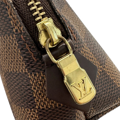 LOUIS VUITTON ルイ・ヴィトン ポシェット・コスメティック ポーチ ダミエ ブラウン N47516 ダミエキャンバス レディース 【中古】