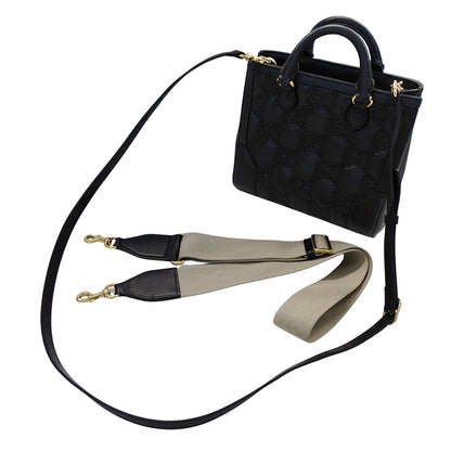 GUCCI グッチ GGマトラッセ 2wayバッグ ブラック ゴールド金具 728309 レザー レディース 【中古】