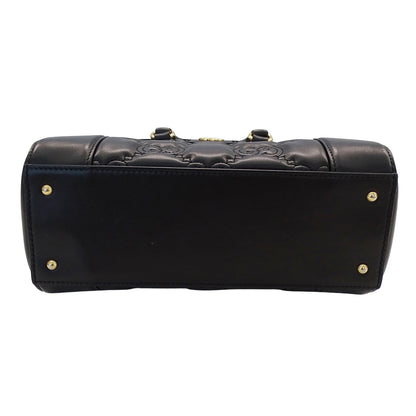 GUCCI グッチ GGマトラッセ 2wayバッグ ブラック ゴールド金具 728309 レザー レディース 【中古】