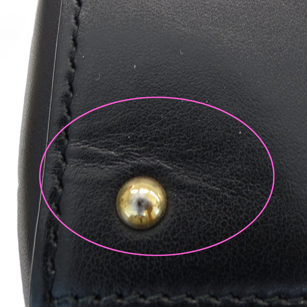 GUCCI グッチ GGマトラッセ 2wayバッグ ブラック ゴールド金具 728309 レザー レディース 【中古】