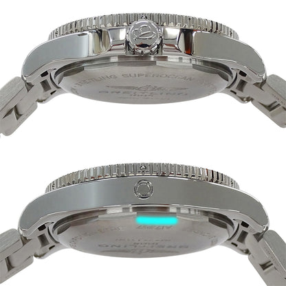 BREITLING ブライトリング スーパーオーシャン44 A17367 メンズ 腕時計 デイト 自動巻き AT ステンレス SS ブラック 磨き済み 【中古】