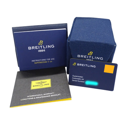 BREITLING ブライトリング スーパーオーシャン44 A17367 メンズ 腕時計 デイト 自動巻き AT ステンレス SS ブラック 磨き済み 【中古】