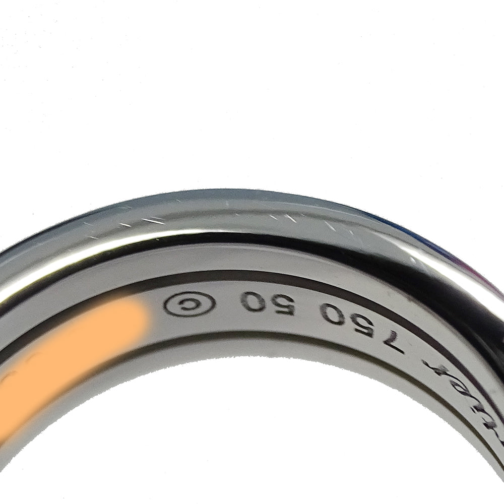 Cartier カルティエ C2 リング 指輪 750WG ホワイトゴールド #50 約10号 レディース 磨き済み 【中古】