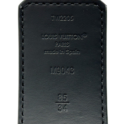 LOUIS VUITTON ルイ・ヴィトン ベルト・LVイニシャル 40MM ベルト モノグラム エクリプス ブラック グレー M9043 モノグラムエクリプス メンズ 【中古】