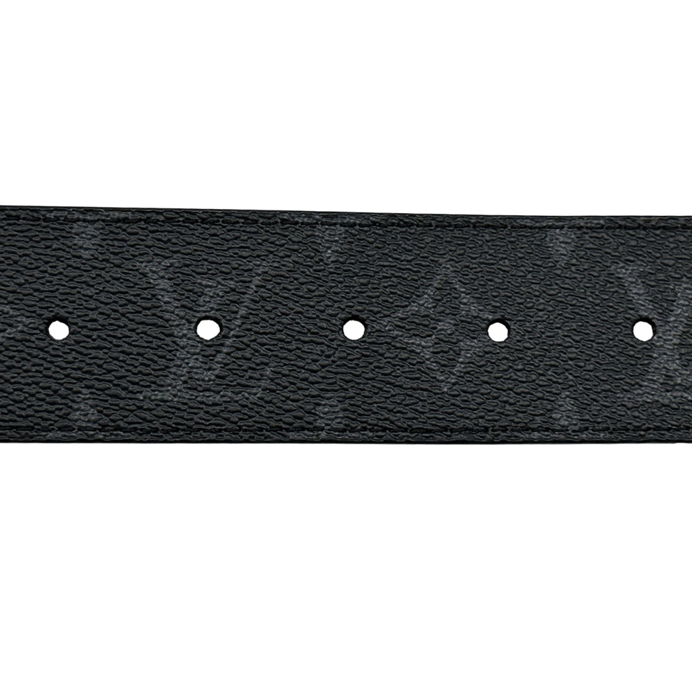 LOUIS VUITTON ルイ・ヴィトン ベルト・LVイニシャル 40MM ベルト モノグラム エクリプス ブラック グレー M9043 モノグラムエクリプス メンズ 【中古】