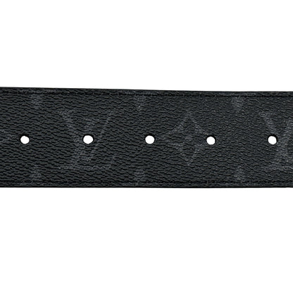 LOUIS VUITTON ルイ・ヴィトン ベルト・LVイニシャル 40MM ベルト モノグラム エクリプス ブラック グレー M9043 モノグラムエクリプス メンズ 【中古】