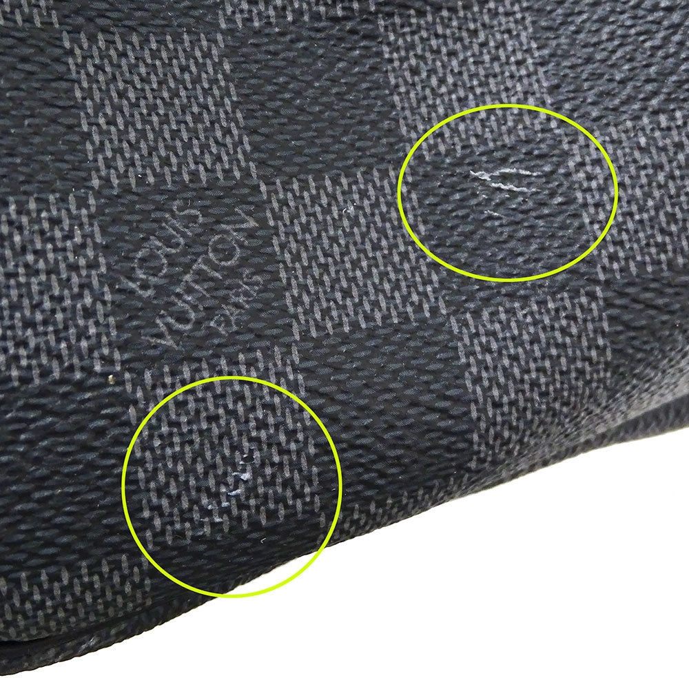 LOUIS VUITTON ルイ・ヴィトン キーポル・バンドリエール55 ボストンバッグ グラフィット ブラック N41413 ダミエグラフィットキャンバス メンズ 【中古】