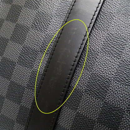 LOUIS VUITTON ルイ・ヴィトン キーポル・バンドリエール55 ボストンバッグ グラフィット ブラック N41413 ダミエグラフィットキャンバス メンズ 【中古】