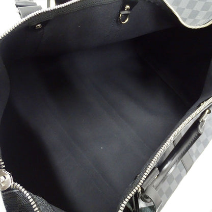 LOUIS VUITTON ルイ・ヴィトン キーポル・バンドリエール55 ボストンバッグ グラフィット ブラック N41413 ダミエグラフィットキャンバス メンズ 【中古】