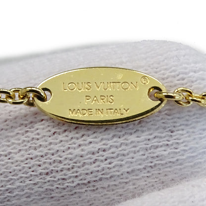 LOUIS VUITTON ルイ・ヴィトン LV アイコニック ネックレス メタル ストラス ゴールド レディース M00596 【中古】