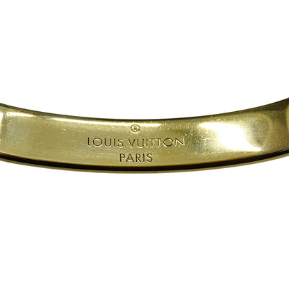 LOUIS VUITTON ルイ・ヴィトン リジッド ブレスレット･ナノグラム ストラス ブレスレット メタル ゴールド M レディース M64861 【中古】