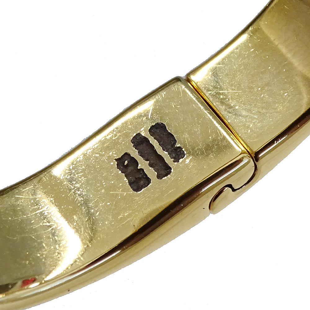 LOUIS VUITTON ルイ・ヴィトン リジッド ブレスレット･ナノグラム ストラス ブレスレット メタル ゴールド M レディース M64861 【中古】