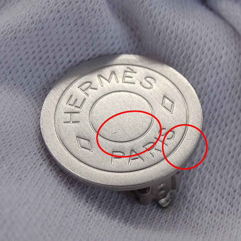 HERMES エルメス セリエ イヤリング シルバー レディース 【中古】