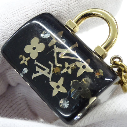 LOUIS VUITTON ルイ・ヴィトン ポルトクレ･スピーディ アンクルージョン チャーム ブラック ゴールド金具 レディース M65444 【中古】