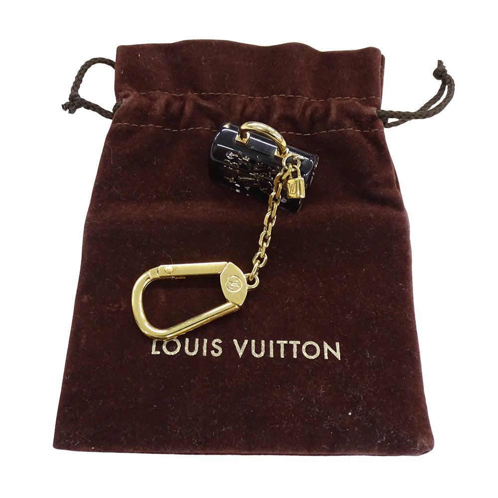 LOUIS VUITTON ルイ・ヴィトン ポルトクレ･スピーディ アンクルージョン チャーム ブラック ゴールド金具 レディース M65444 【中古】