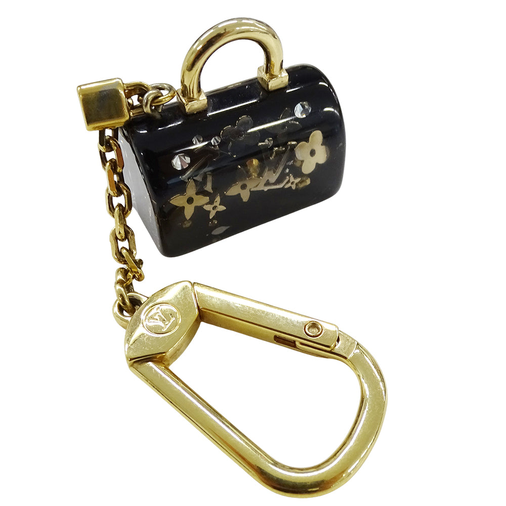 LOUIS VUITTON ルイ・ヴィトン ポルトクレ･スピーディ アンクルージョン チャーム ブラック ゴールド金具 レディース M65444 【中古】