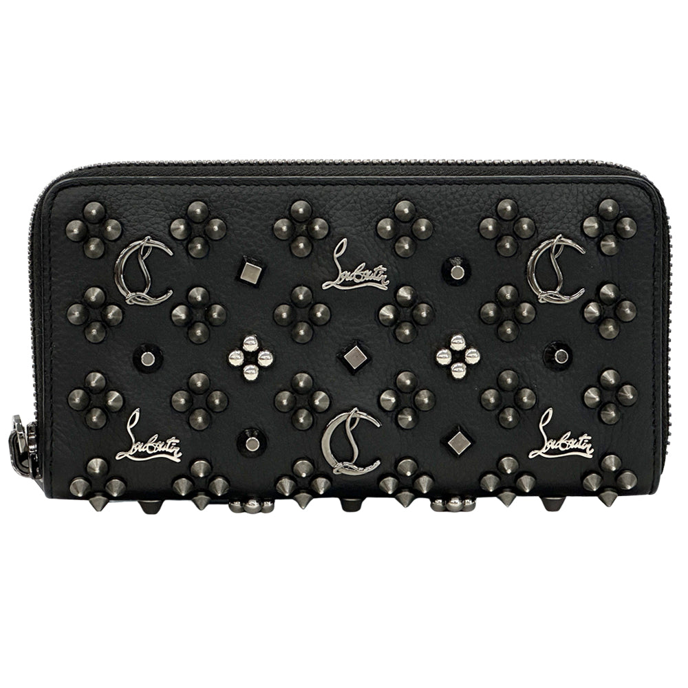 Christian Louboutin クリスチャンルブタン 長財布 ブラック レッド レザー メンズ 【中古】