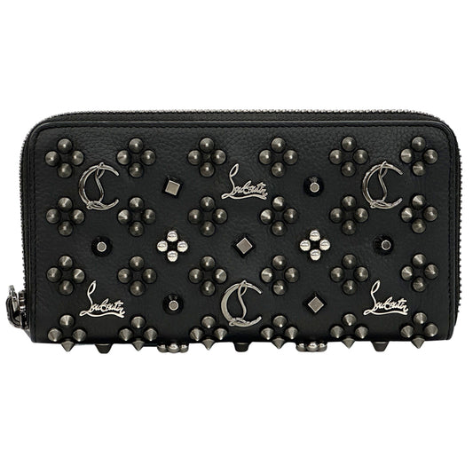 Christian Louboutin クリスチャンルブタン 長財布 ブラック レッド レザー メンズ 【中古】