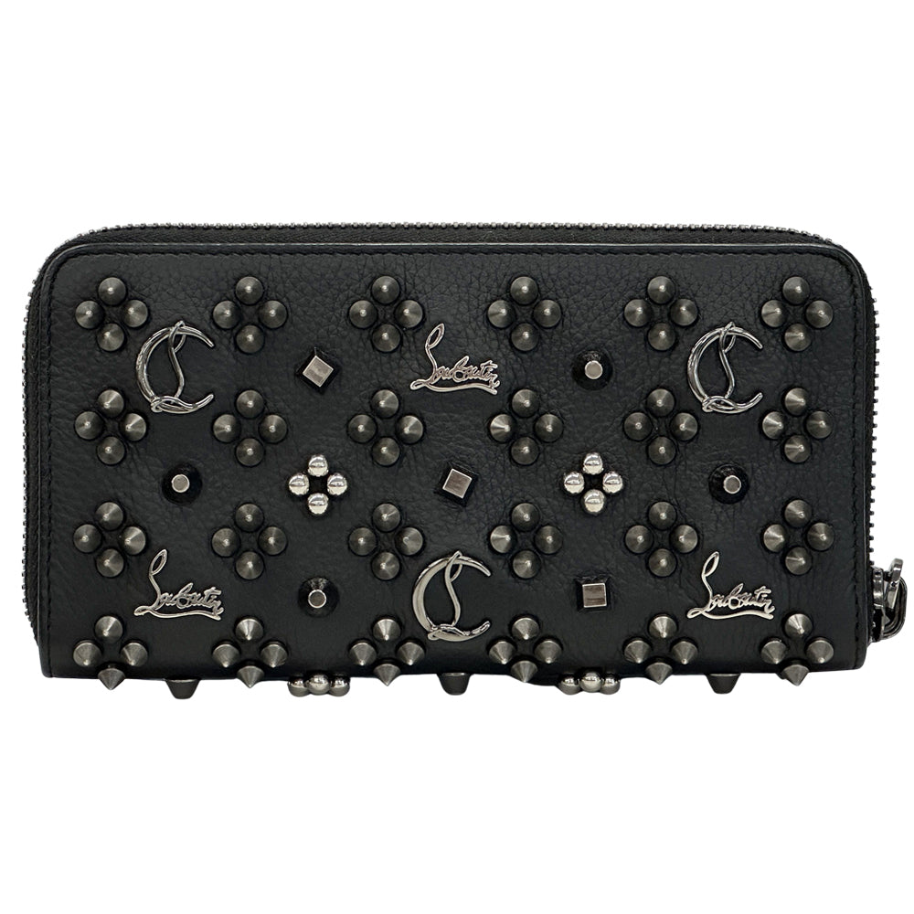 Christian Louboutin クリスチャンルブタン 長財布 ブラック レッド レザー メンズ 【中古】