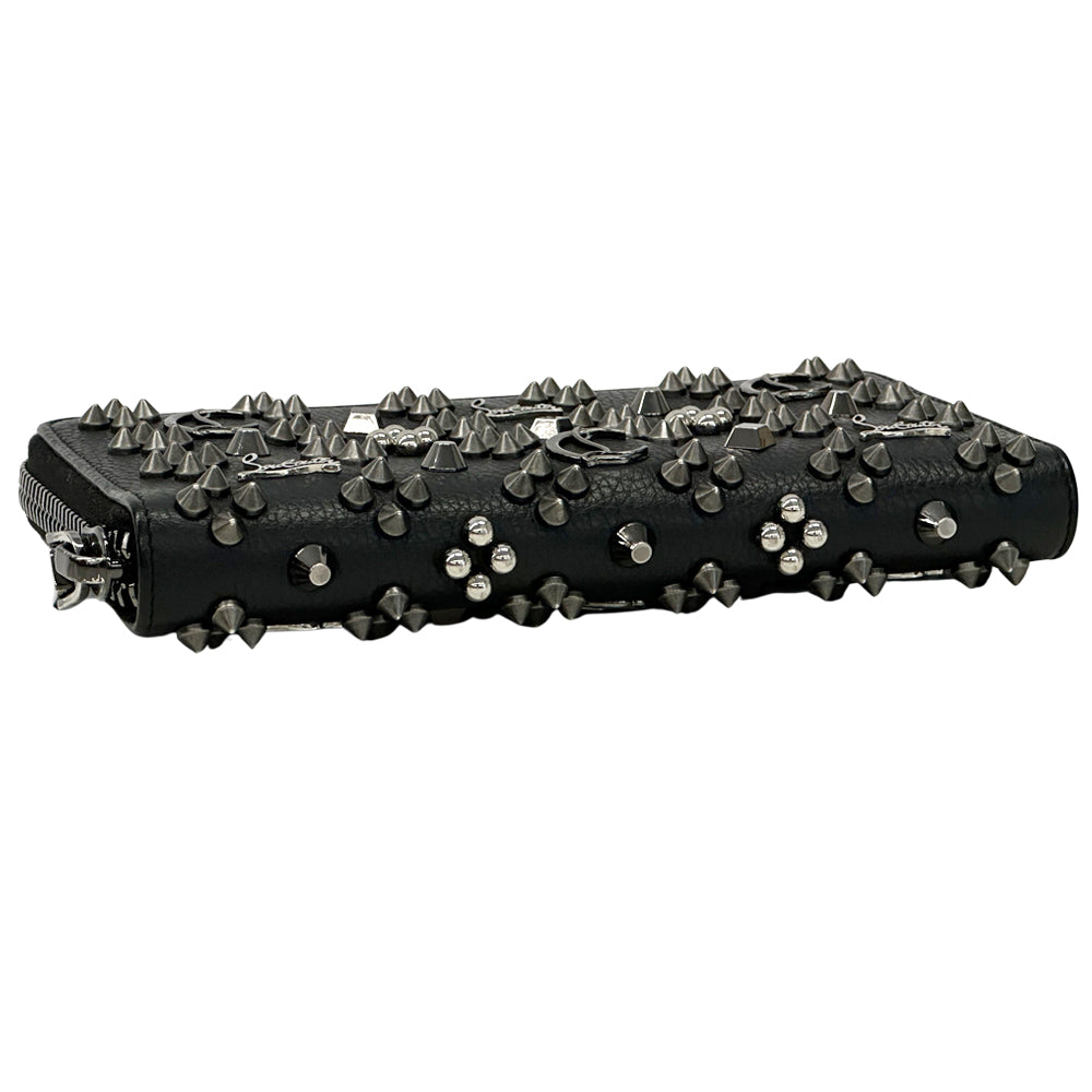 Christian Louboutin クリスチャンルブタン 長財布 ブラック レッド レザー メンズ 【中古】