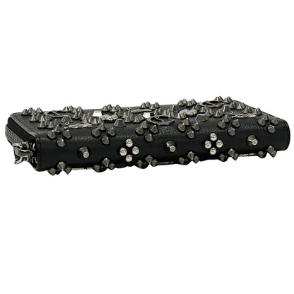 Christian Louboutin クリスチャンルブタン 長財布 ブラック レッド レザー メンズ 【中古】